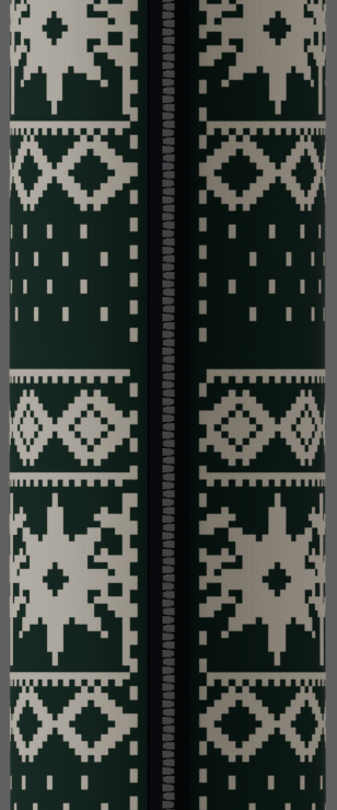 Native Winter Nordic Knit — Fjord Green artwork detail