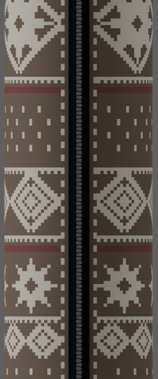 Native Winter Nordic Knit — Soft Taupe artwork detail