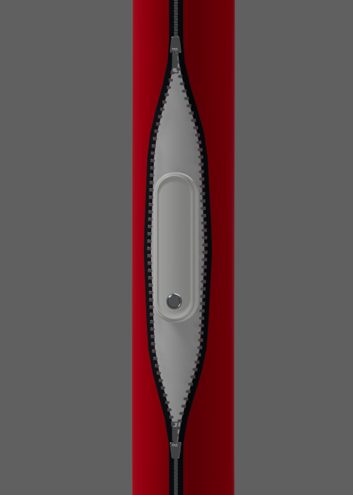 Native Signal Red sleeve detail