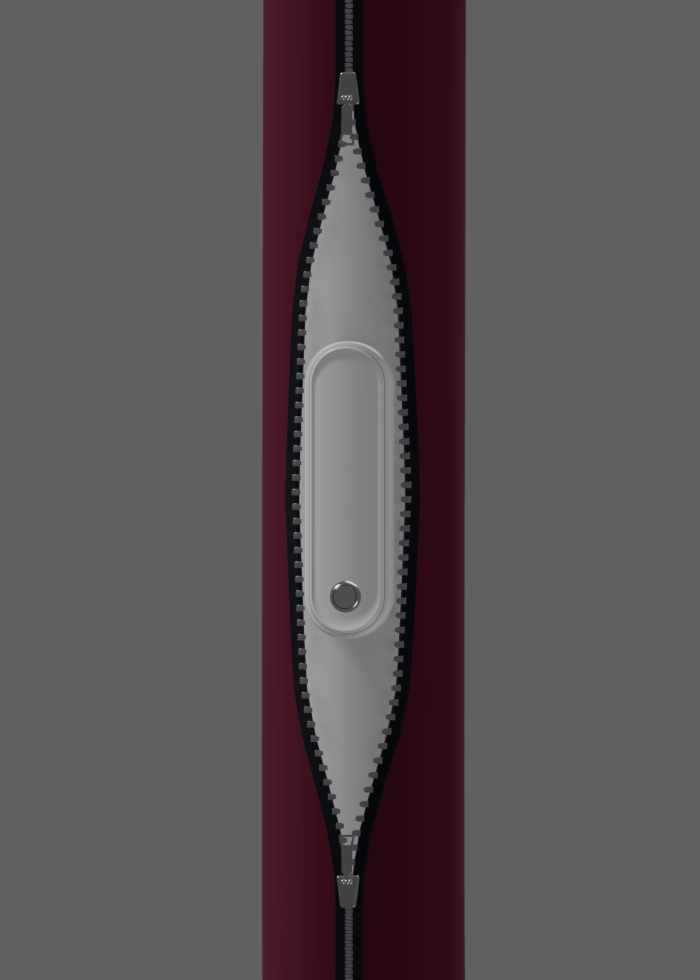 Native Burgundy sleeve detail